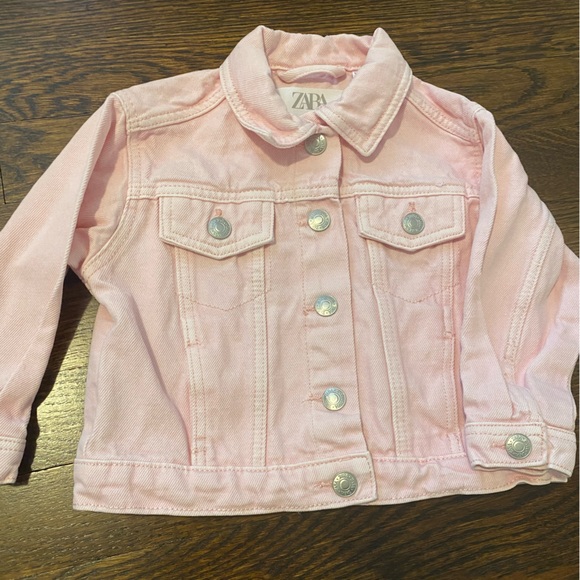 Zara Jackets & Coats Zara Baby Pink Jean Jacket Size 92 Months Poshmark